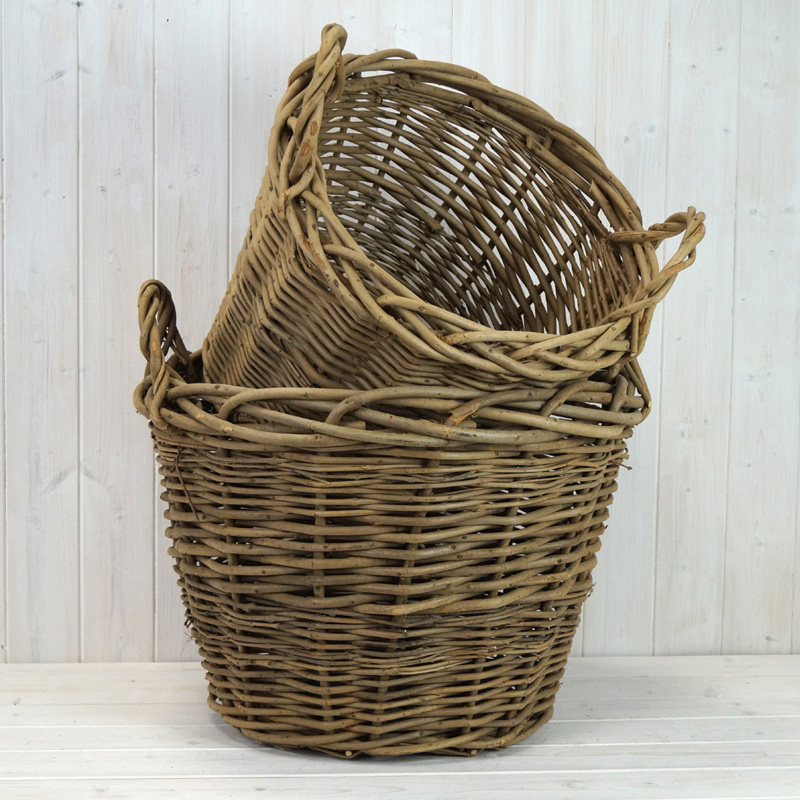 Set of Two Round Heavy Duty Baskets detail page
